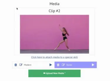 Adding media to a special skills or resume credit