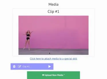 Uploading media reels