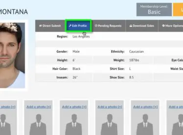 How to Instruct Talent to Add Representation to Their Profiles