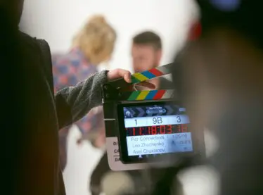 A Fi-Core actor filming a commercial.