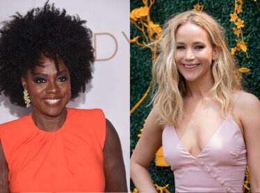 Photos of Viola Davis and Jennifer Lawrence.